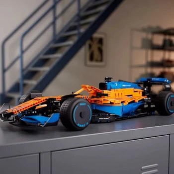 2022 НОВ Технически Съвместим 42141 McLarened на Формула 1 Състезание Модел на Кола Градивен елемент на Градски Автомобил Комплекти Тухли Играчки За Деца 3