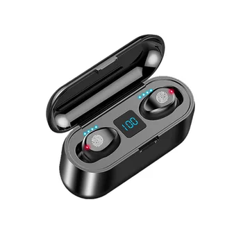 F9 Безжични Слушалки Tws Bluetooth Слушалки в ушите Висококачествена Спортна Слушалки Handfree с Микрофон Слушалки Fone De Ouvido 0