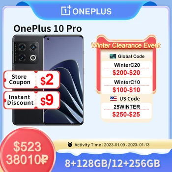 OnePlus 10 Pro 10pro 5G смартфон 12 GB 256 GB Snapdragon 8 Gen 1 Бързо зареждане на мобилни телефони 0
