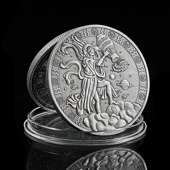 Са подбрани монета с тисненым символ на любовта 12 от Съзвездията Водолей, деноминирани (01.20 - 02.18)